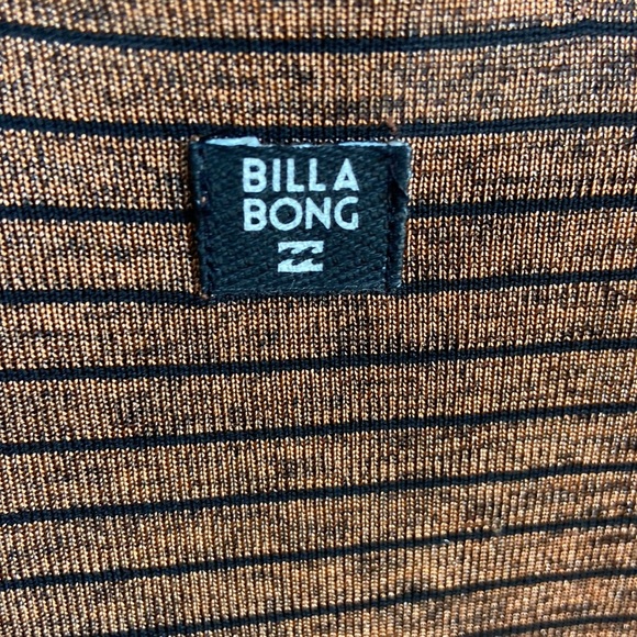 Billabong size M brown and black striped bell sleeve dress new with tag - Picture 12 of 12